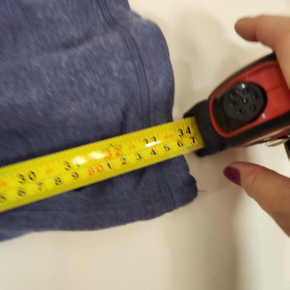 Lululemon Dance Sweatpants Heathered Blue Drawstring Waist Wide Leg Vintage - Picture 11 of 13